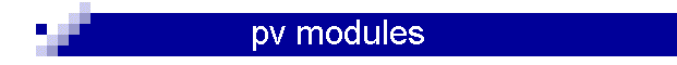 pv modules